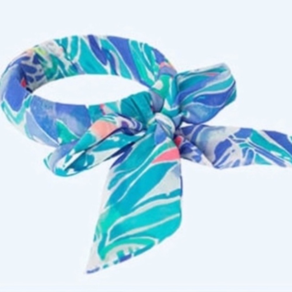 Lilly Pulitzer GWP bracelet bangle Bennett Blue Celestial Seas Fabric